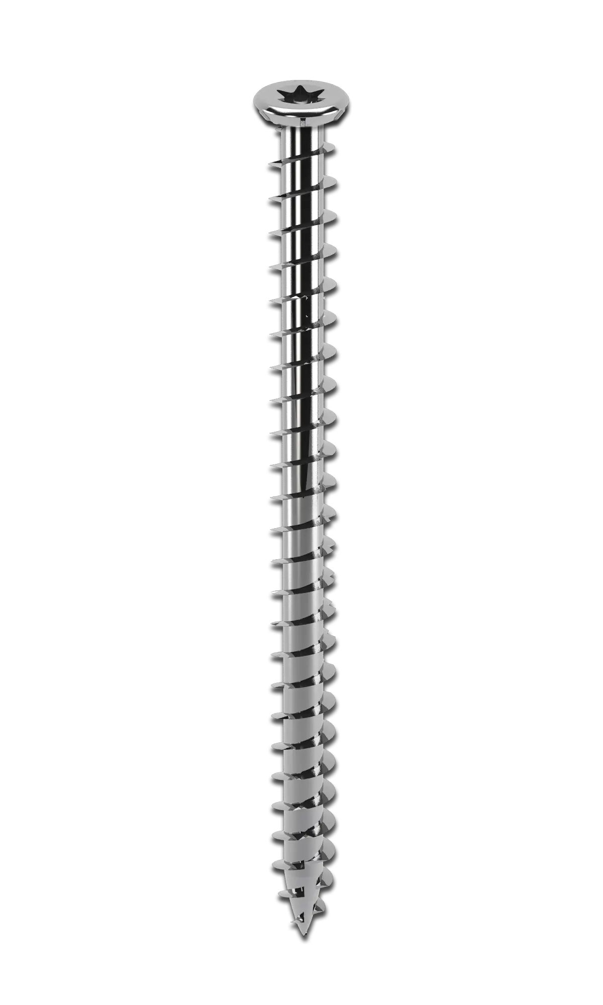 Vis chassis STARBLOCK TX Tête fraisée crantée Acier zingué blanc 7,5×152 Boite de 50