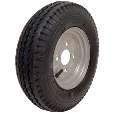 4.80/4.00-8 Kenda Trailer Wheel 6ply High Speed Road Legal 100mm PCD Steel Rim
