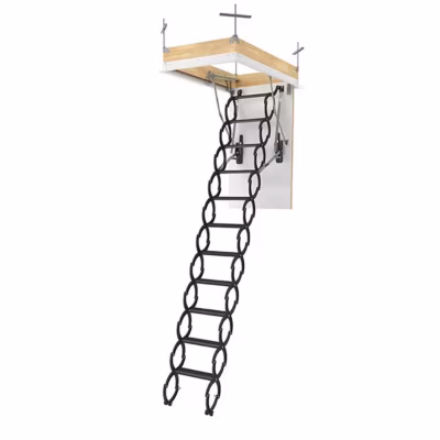 Echelle escamotable en métal – Trémie de 60 x 90cm – Hauteur de 2.80 à 3.00m – LST6090-300