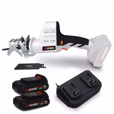 Scie a Ebrancher Portative 20V Coupe BOIS et METAL 2700 T-min Xperformer XPCBR20LI – 2 Batteries 2Ah et DOUBLE chargeur