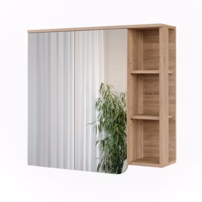 Vicco Armoire de toilette Sonoma/blanc 80x75cm
