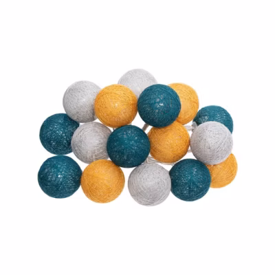 Guirlande LED à piles 16 boules- Multicolore- Atmosphera
