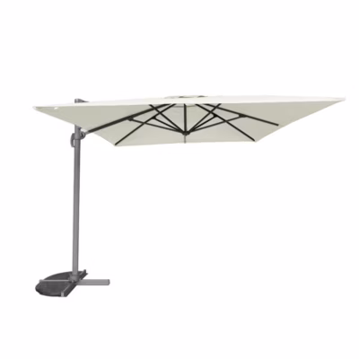 Parasol déporté écru 4×3 m Mercuria