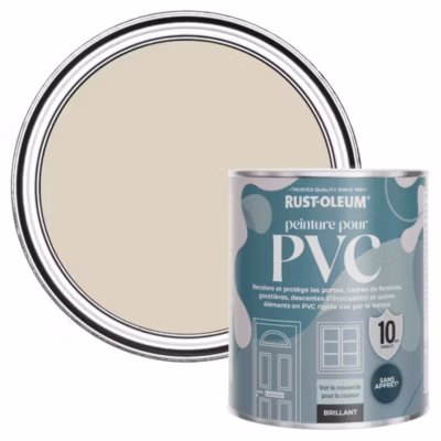 Peinture Beige pour Portes et Fenêtres en PVC, Finition Brillante – RUST-OLEUM – Jute 750ml