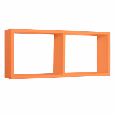 Étagère murale, bibliothèque flottante, étagère murale, orange, 70x30x15,5 cm – Morgana