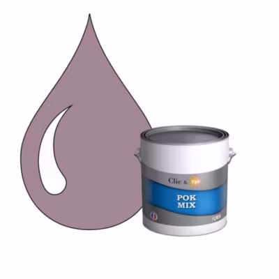 POK MIX : Peinture Meuble Satinée Multi-supports Intérieur – 3L – RAL 4009 – Violet Pastel – Clic & Pok