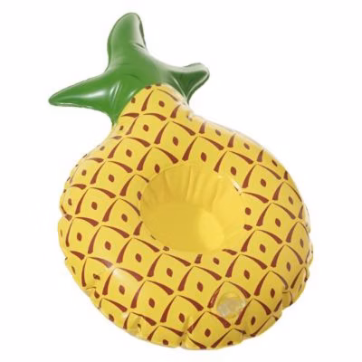 Porte gobelet gonflable Ananas – Diam. 17 cm