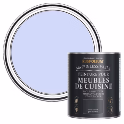 Peinture Bleue Violette pour Meubles de Cuisine, Mat – RUST-OLEUM – Sirène 750ml