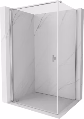 Mexen Mist-B cabine de douche à charnière 80 x 100 cm, transparent, chrome – 8A2T-080-100-01-00