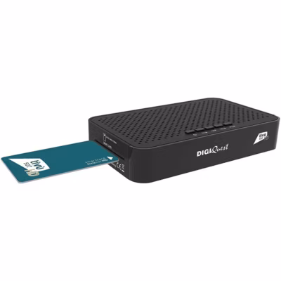 Q30-S2 Récepteur Labellisé Tivusat HD Carte MERLIN Activée DIGIQUEST