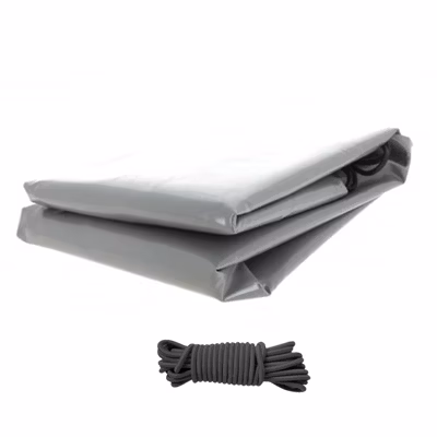 Bâche haute remorque Erka NFB 170 réhaussé 52 cm – 171 x 125 x 62 cm – PVC 640g/m² étanche – Gris – Fabrication française