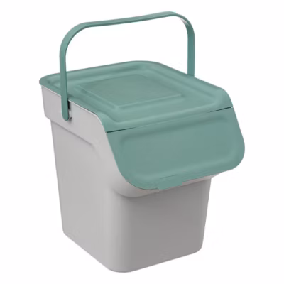 Poubelle de tri en plastique 20L – Vert- 5five