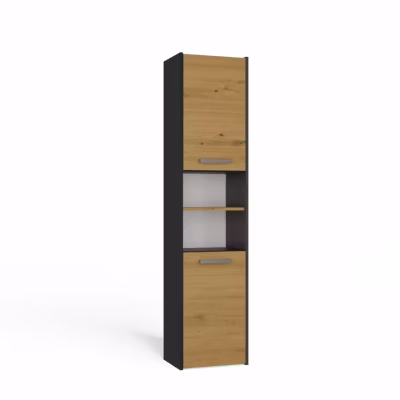 VERONA – Armoire colonne de salle de bain – 170x40x30 cm – ANTHRACITE