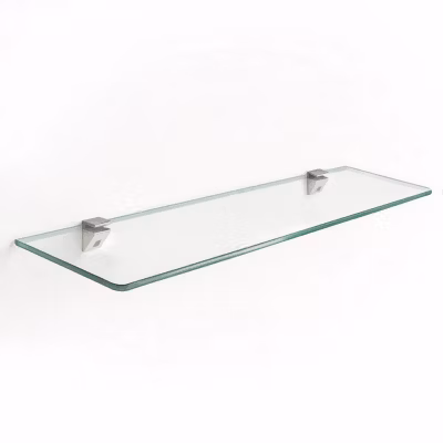 Étagère De Salle Tulup 90×13 cm Au-Dessus Du Lavabo Avec Supports En Métal Chromé