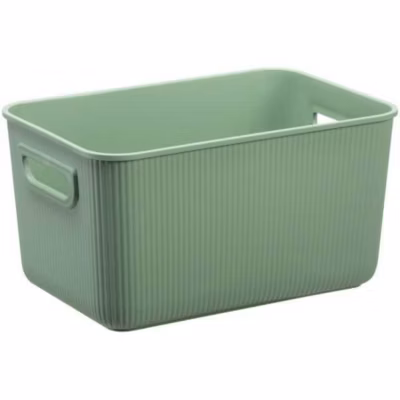 Bac de rangement en plastique élégant Taille S – Vert