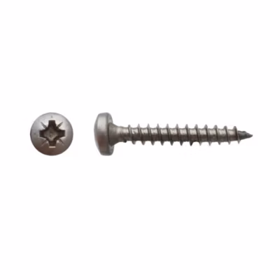 200 Vis Bois Tête Cylindrique Pozidriv 4 x 20 mm – Inox A2 – D-Work