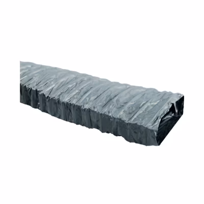 Gaine souple rectangulaire plat en PVC renforcé classement M1 longueur 6 mètres – LxH (mm) 135 x 70