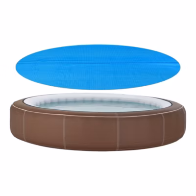 Bâche Solaire De Piscine Ronde Diamètre 366 cm Couverture à Bulles épaisseur 115 mm en.casa