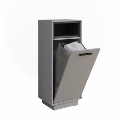 Vicco Armoire de salle de bain Gris/Anthracite 38x93cm avec poche intérieure amovible