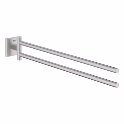 GROHE QuickFix – Start Cube – Barre porte-serviettes 438 mm – Finition Supersteel 40976DC0