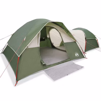 Tente de camping 5 personnes vert imperméable vidaXL