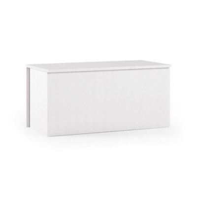 Malle Ayusnay, Grande boîte de rangement polyvalente, Coffre moderne, 100% Made in Italy, 90x45h45 cm, Blanc
