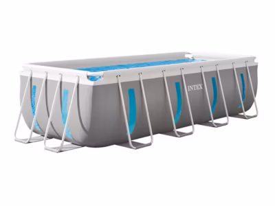 Piscine tubulaire Prism Frame Clearview rectangulaire 4,00 x 2,00 x 1,22 m – Intex
