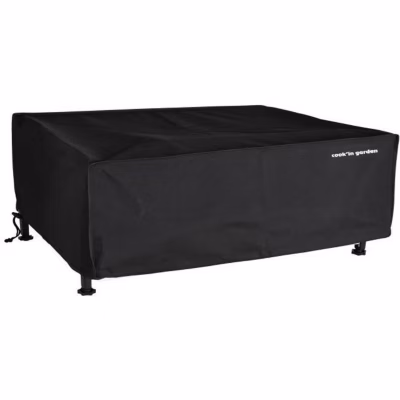 Housse pour plancha – COOK&rsquo;IN GARDEN – L 82 x P 59 x H 21 cm – Polyester noir déperlant et imperméable