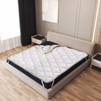 The White Stone Surmatelas Rafraîchissant avec Élastiques 90×190