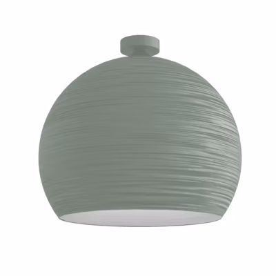 LUMICOM – FOCUS Plafonnier, 1X E27, max 42W, métal, vert iceberg/blanc, D.40cm