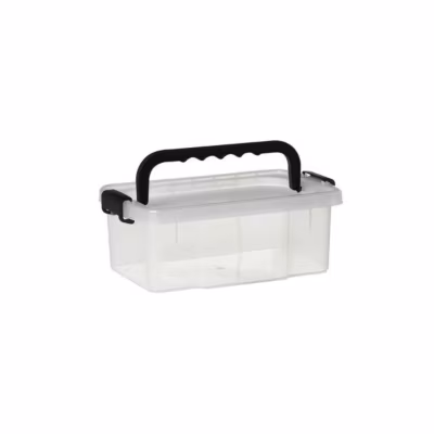 Bac de rangement avec couvercle et poignée 11,5 litres