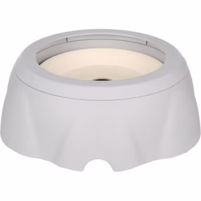 Gamelle anti éclaboussure d&rsquo; eau Spill Rond Gris D24.2 cm pour chien