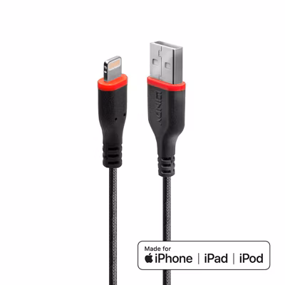 Câble Lightning USB haute résistance 1m LINDY