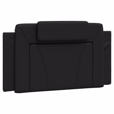 Coussin de tête de lit Viana noir 100 cm similicuir vidaXL