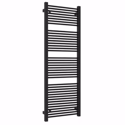 Sèche-serviette eau chaude noir de 435mm de haut et 430mm de large – 203 Watt – MIK435/430SXN