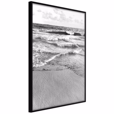Affiche Murale Encadrée « At the Seaside » 21 x 30 cm Noir