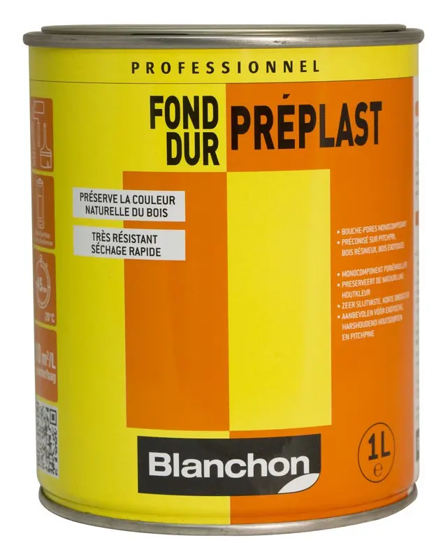 Fond Dur Préplast Incolore – Bidon de 1L