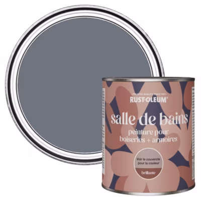Peinture Grise pour Boiseries de Salle de Bains, Brillante – RUST-OLEUM – Gris marine 750ml