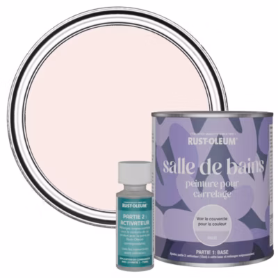 Peinture Rose pour carrelage de Salle de Bain, Mate – RUST-OLEUM – Rose de Chine 750ml