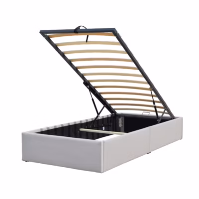 Lit coffre 100×200 cm – montage rapide – tissu facile d&rsquo;entretien – design moderne –