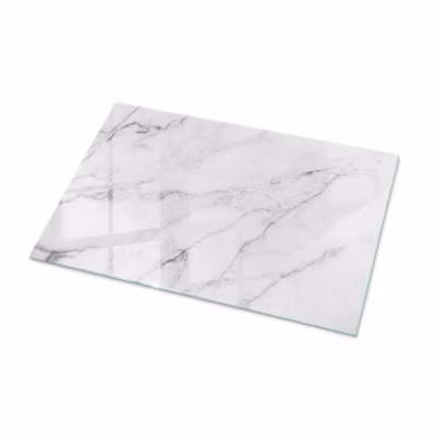 Dessus de table en verre trempé Wallfluent 100×70 cm Motif de surface en marbre