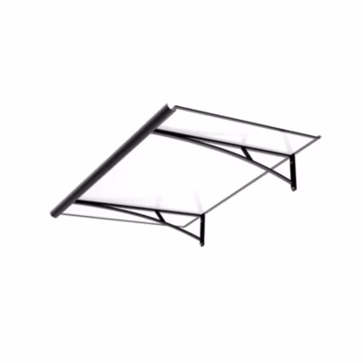 ARCTOM Auvent Vilgo 150×83,5, couleur anthracite RAL7016, panneau sandwich ALPE AL