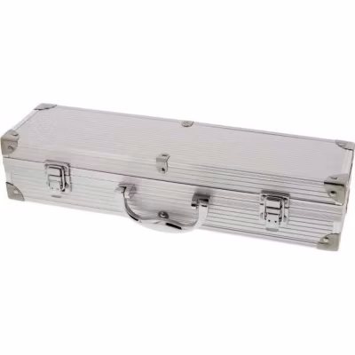Barbecue charbon horizontal acier gris