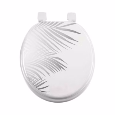 Abattant WC MDF Orbella blanc argent