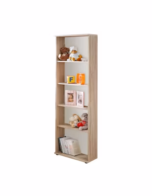 Bibliothèque 4 étagères pour chambre denfant coloris chene collection DENVER.