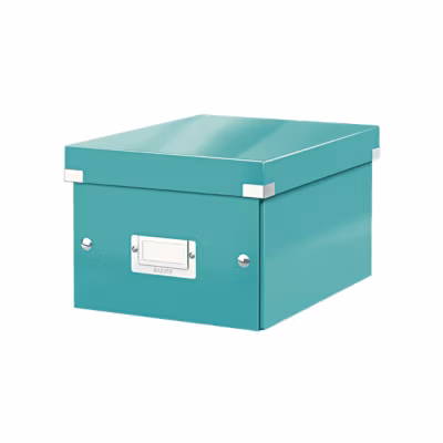 Petite Boîte de rangement en Carton A5+ avec couvercle – Menthe