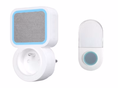 SONNETTE SANS FIL – 150 M – PRISE PLUG