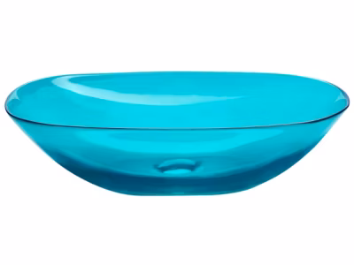 Bassin de comptoir 54 x 36 cm turquoise MOENGO