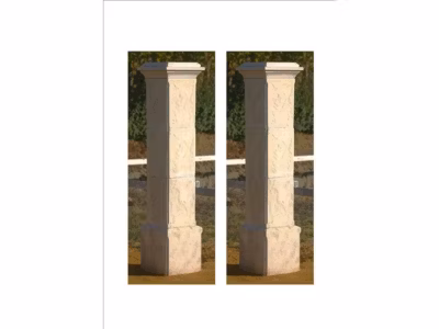 Lot de 2 piliers de portail « Tradition »  41 x 41 x 200 cm