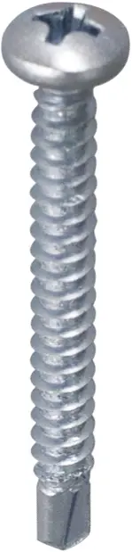 Vis autoperceuse PHILLIPS N°2 Tête cylindrique bombée Acier zingué 3,5×13 Boite de 500